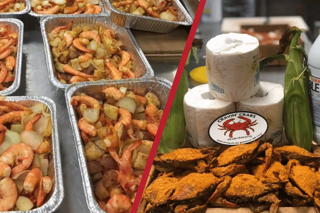 Steamed Crabs and Gulf Shrimp Baltimore