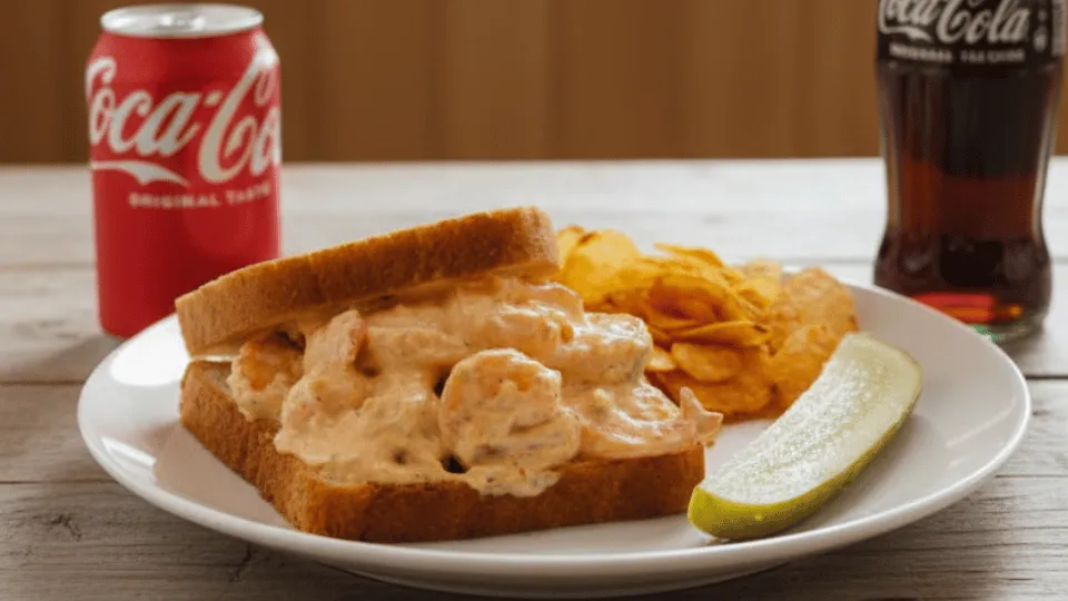 Fresh Shrimp Salad Sandwich in Baltimore Perfect Choice for a Quick Seafood Lunch